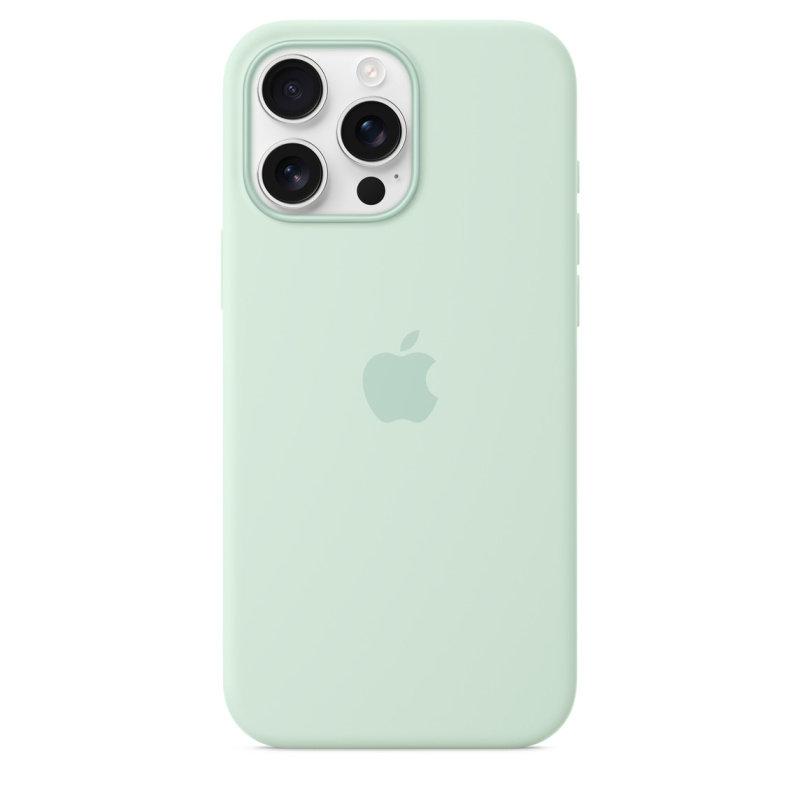 Фото Чехол Apple для iPhone 16 Pro Max Silicone with MagSafe, аквамарин Фото Чехол Apple для iPhone 16 Pro Max Silicone with MagSafe, аквамарин