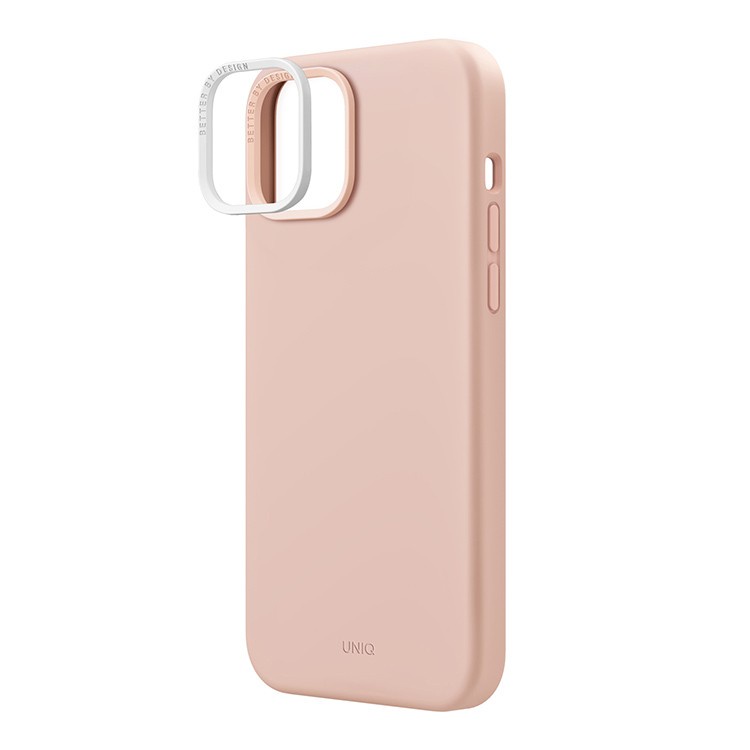 Чехол Uniq для iPhone 15 LINO Magsafe, розовый Чехол Uniq для iPhone 15 LINO Magsafe, розовый