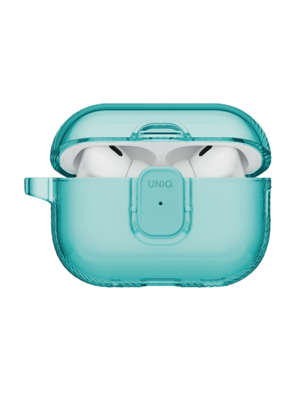 Фото Чехол Uniq Glase PRO TPU для AirPods Pro 3, Teal Фото Чехол Uniq Glase PRO TPU для AirPods Pro 3, Teal